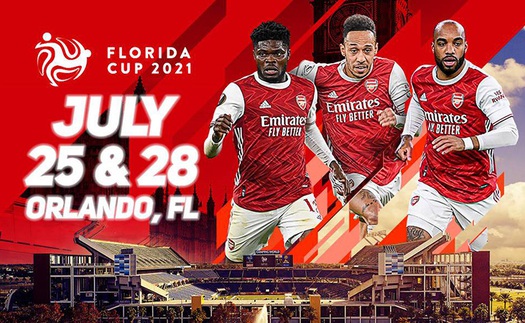 Lịch thi đấu giao hữu mùa hè 2021 của Arsenal