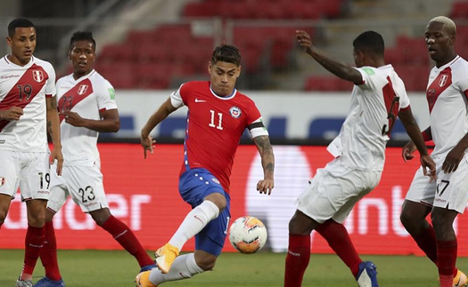 TRỰC TIẾP bóng đá Peru vs Chile, Vòng loại World Cup 2022 (8h00, 8/10)