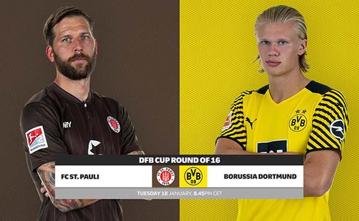 Soi kèo nhà cái St Pauli vs Dortmund. Nhận định, dự đoán bóng đá Cúp quốc gia Đức (02h45, 19/1)