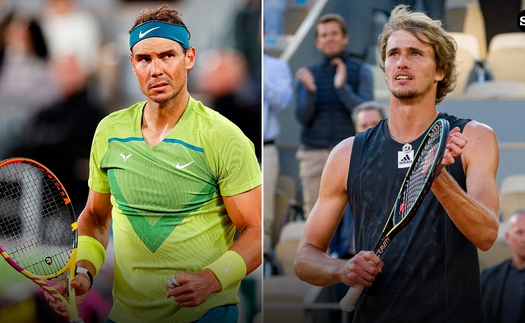 Xem trực tiếp tennis Nadal vs Zverev ở đâu, trên kênh nào?