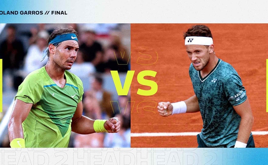 Xem trực tiếp tennis Nadal vs Casper Ruud ở đâu, trên kênh nào?