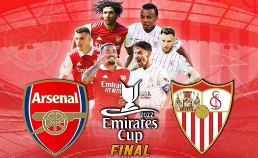 Link xem trực tiếp bóng đá Arsenal vs Sevilla, giao hữu mùa hè 2022 (18h30, 30/7)