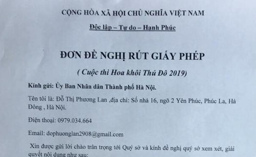 Hoa khôi Thủ đô vừa khởi động đã lại 'lùm xùm'?