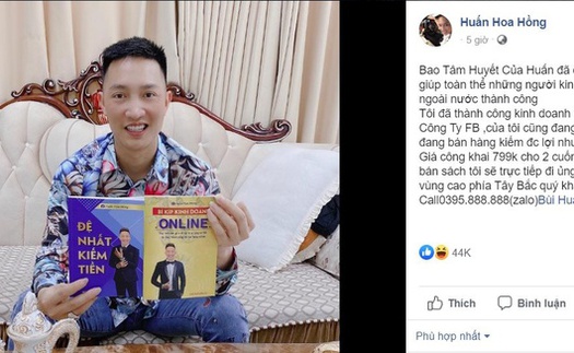 ‘Huấn Hoa Hồng’ rao bán sách dạy kinh doanh, Cục Xuất bản nói gì?