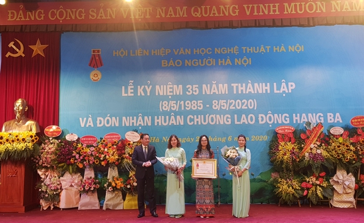 Báo ‘Người Hà Nội’ kỷ niệm 35 năm thành lập và đón nhận Huân chương Lao động hạng Ba