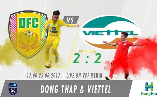 Viettel suýt thua Đồng Tháp trong trận 'thủy chiến'