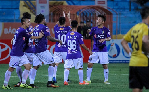 10 phút ghi 3 bàn, Hà Nội FC đẩy Long An đến gần hơn với suất xuống hạng