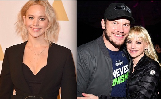 Chris Pratt ly thân vợ, dân mạng 'ném đá'... Jennifer Lawrence