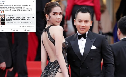 Ngọc Trinh nói gì khi bị 'ném đá' vì chiếc váy 'mặc như không' tại Cannes