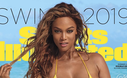 Tyra Banks gợi cảm chết người trên bìa số tạp chí đặc biệt của Sports Illustrated