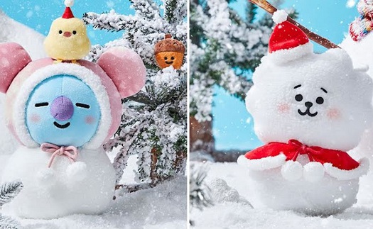 Ngắm bộ sưu tập búp bê BT21 'đẹp xỉu' phiên bản Giáng sinh về BTS