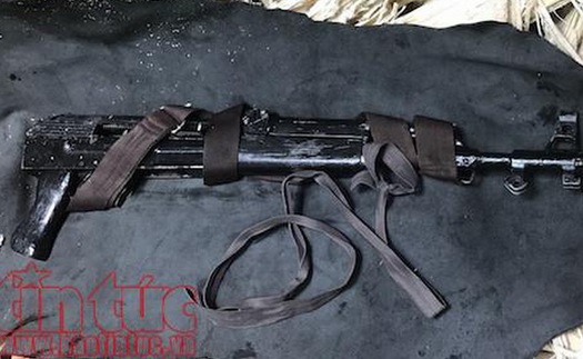 Bắt đối tượng mang súng AK đi giải quyết mâu thuẫn