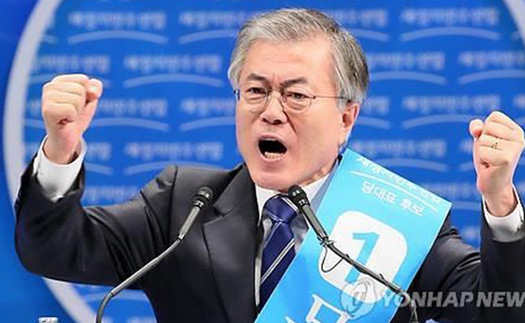 Ứng cử viên tự do Moon Jae-in: 'Tôi sẽ là Tổng thống của nhân dân Hàn Quốc'