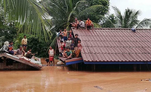 Vỡ đập thủy điện tại Lào: Ảnh hưởng không đáng kể đến lũ ĐBSCL, Quân khu 5 Việt Nam tham gia cứu hộ