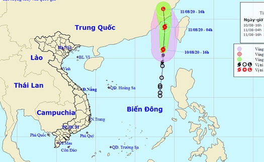 Tin bão khẩn cấp cơn bão số 3 trên Biển Đông