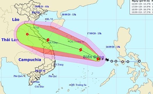 Bão số 5 tin bão mới nhất trên Biển Đông