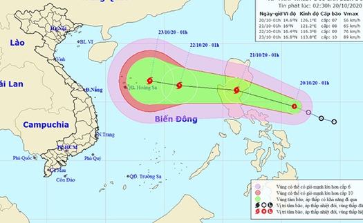Áp thấp nhiệt đới di chuyển theo hướng Tây Tây Bắc và sẽ mạnh thêm thành bão