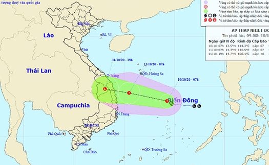 Áp thấp nhiệt đới đang mạnh lên, miền Trung lũ chồng lũ