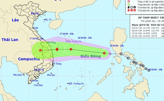 Áp thấp nhiệt đới mạnh lên thành bão số 8, thời gian tới bão lũ phức tạp