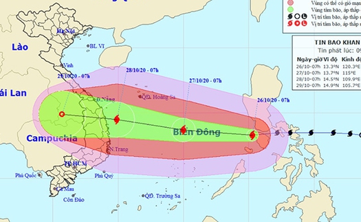 Tin bão mới nhất cơn bão số 9