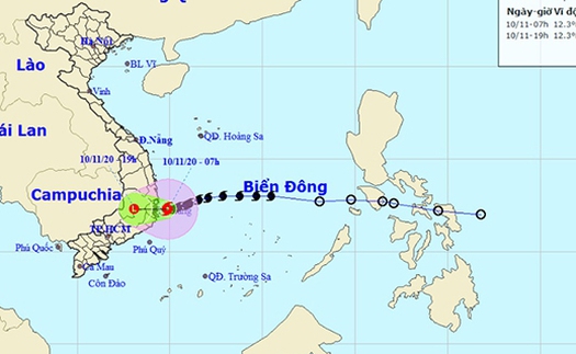 Tin bão mới nhất cơn bão số 13