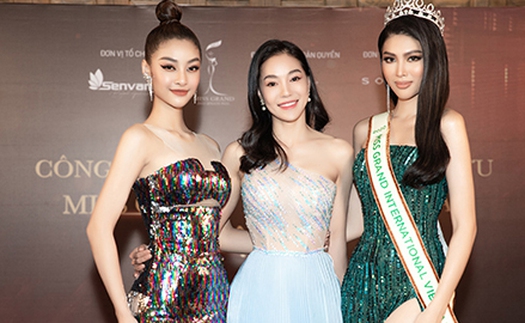 Kiều Loan trao lại sash cho Ngọc Thảo thi Miss Grand International