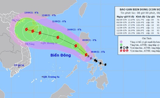 Quỹ đạo và cường độ bão Conson rất phức tạp, còn thay đổi nhiều