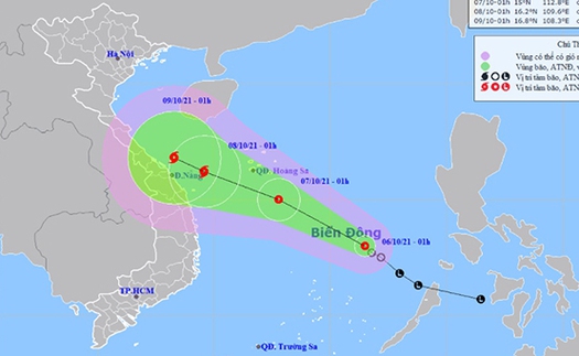 Áp thấp nhiệt đới có khả năng mạnh lên thành bão số 7
