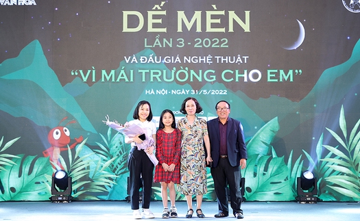 Thông tin báo chí: Giải thưởng thiếu nhi Dế Mèn lần 3-2022 và đấu giá nghệ thuật 'Vì mái trường cho em'