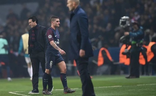 Marco Verratti báo hại PSG vì chiếc thẻ đỏ ngớ ngẩn trước Real Madrid