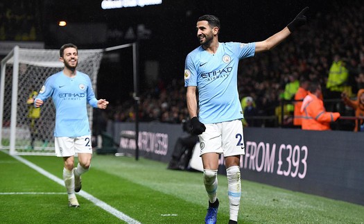 Video clip bàn thắng Watford 1-2 Man City: Mahrez tỏa sáng