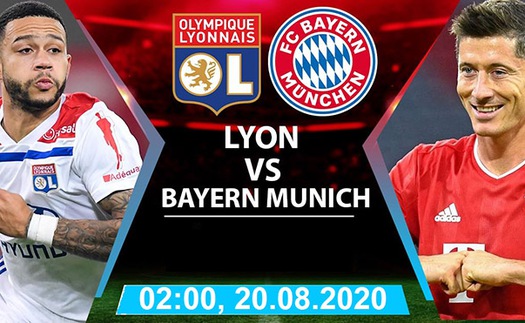 Cập nhật trực tiếp bóng đá bán kết cúp C1: Lyon vs Bayern Munich. K+, K+PM trực tiếp