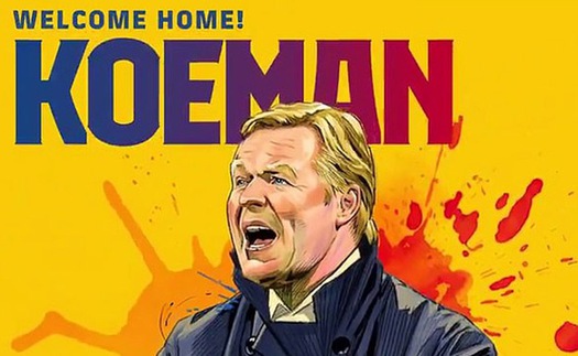 Barcelona chính thức bổ nhiệm Ronald Koeman làm HLV mới