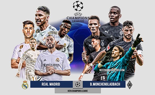 Link xem trực tiếp bóng đá. Monchengladbach vs Real Madrid. Xem trực tiếp cúp C1