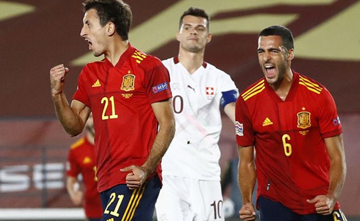 Link xem trực tiếp bóng đá. Thụy Sĩ vs Tây Ban Nha. Xem trực tiếp Nations League