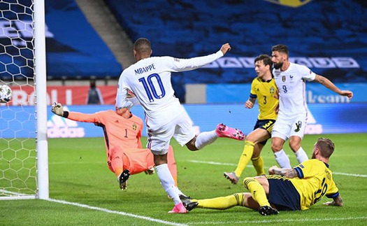 Link xem trực tiếp bóng đá. Pháp vs Thụy Điển. Xem trực tiếp UEFA Nations League