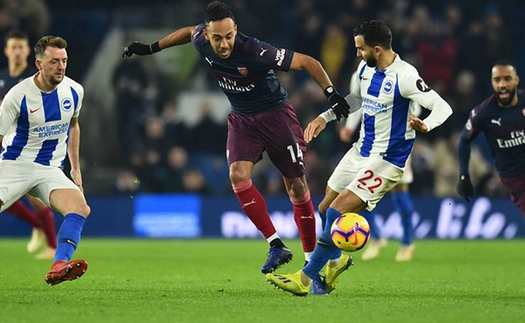 Link xem trực tiếp Brighton vs Arsenal. Xem trực tiếp bóng đá Ngoại hạng Anh vòng 16