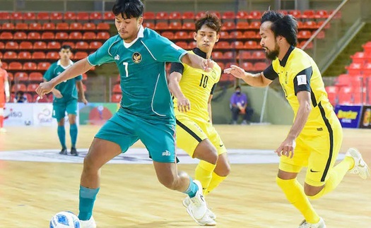 Link xem trực tiếp bóng đá Futsal hôm nay: Malaysia vs Indonesia, Thái Lan vs Myanmar