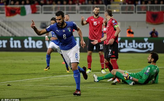 Video clip highlights bàn thắng trận Albania 0-1 Italy