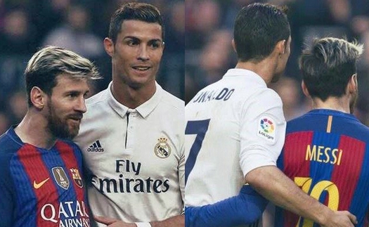 Tràn ngập những cử chỉ 'nhạy cảm', thân mật giữa Ronaldo và Messi