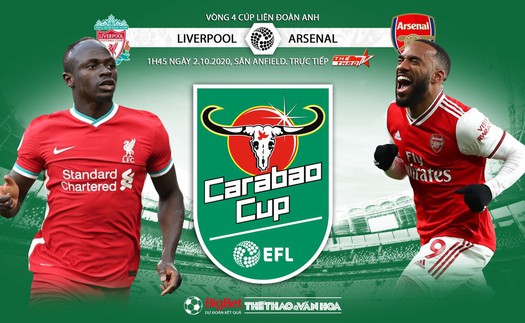 Soi kèo nhà cái Liverpool vs Arsenal. Vòng 4 Cúp Liên đoàn Anh. Trực tiếp Thể thao TV HD