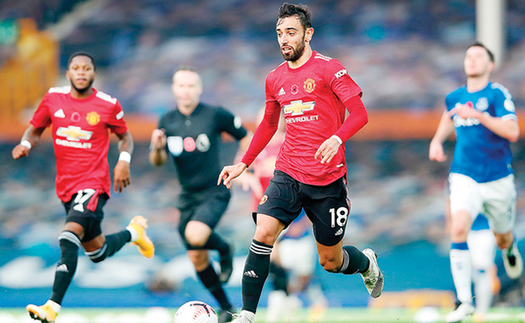 Bruno Fernandes hay nhất trận Everton vs MU, Ole vẫn chưa hài lòng