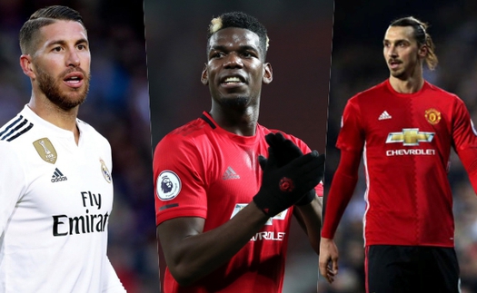 Mourinho loại Pogba, Sergio Ramos, Ibrahimovic khỏi đội hình tiêu biểu của mình