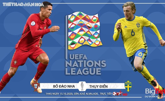 Soi kèo Bồ Đào Nha vs Thụy Điển. Nations League. Trực tiếp K+NS, BĐTV HD