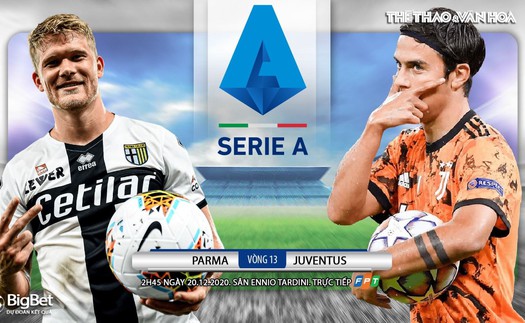 Soi kèo nhà cái Parma vs Juventus. Trực tiếp bóng đá vòng 13 Serie A