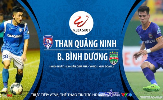 Soi kèo nhà cái Quảng Ninh vs Bình Dương. Trực tiếp bóng đá Việt Nam. Trực tiếp VTV6