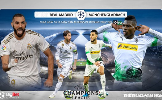 Soi kèo nhà cái Real Madrid vs Gladbach. Trực tiếp Cúp C1 châu Âu