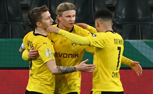 Dortmund phản công mãn nhãn với Reus - Haaland - Sancho