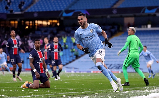 Man City 2-0 PSG (chung cuộc 4-1): Mahrez lập cú đúp đưa Man City vào Chung kết