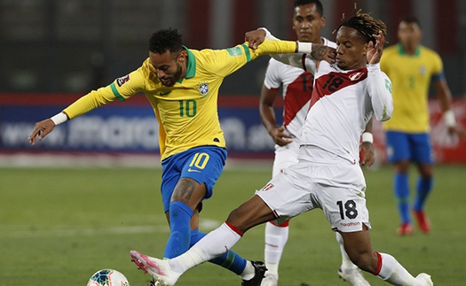 TRỰC TIẾP bóng đá Brazil vs Peru, vòng loại World Cup 2022 (7h30, 10/9)